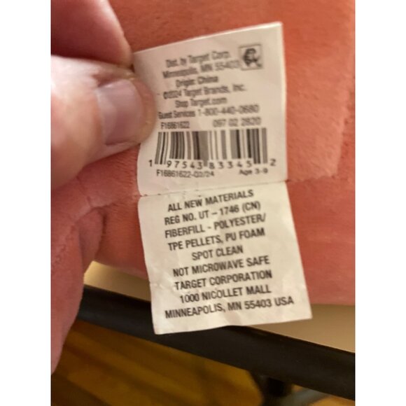 Pillowfort Weighted Plush Pegasus Throw Pillow Pink & Gold Polyester - Picture 7 of 10